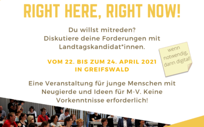 Save-the-date: Jugendkonferenz “RIGHT HERE – RIGHT NOW!”